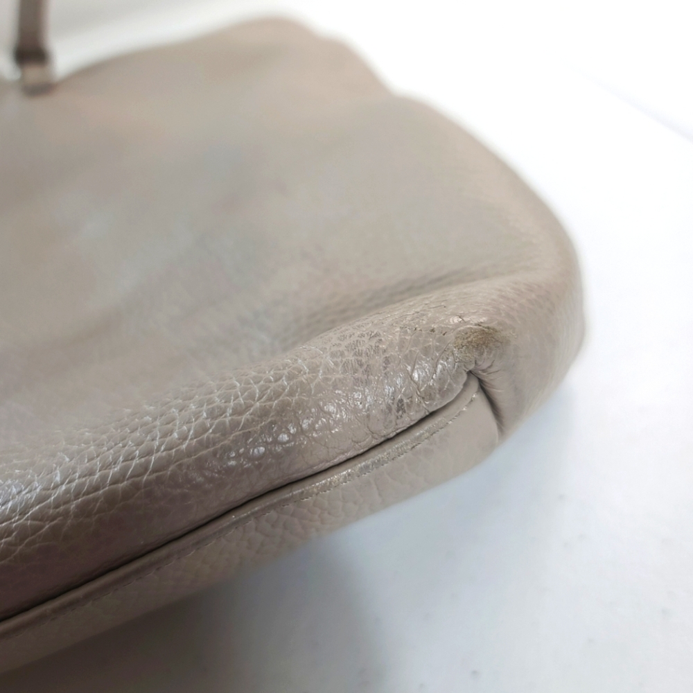 Vintage Furla Pebble Leather Neutral Tote Shoulder Bag - Picture 12 of 16